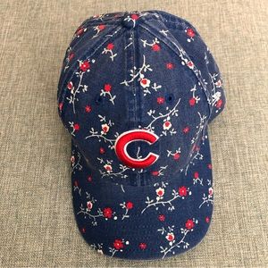 Women's New Era Blue Chicago Cubs Floral 9TWENTY Adjustable Hat